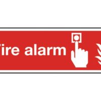 Fire Alarm call point landscape layout sign