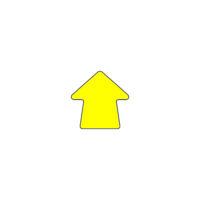 Yellow Self Adhesive Arrow