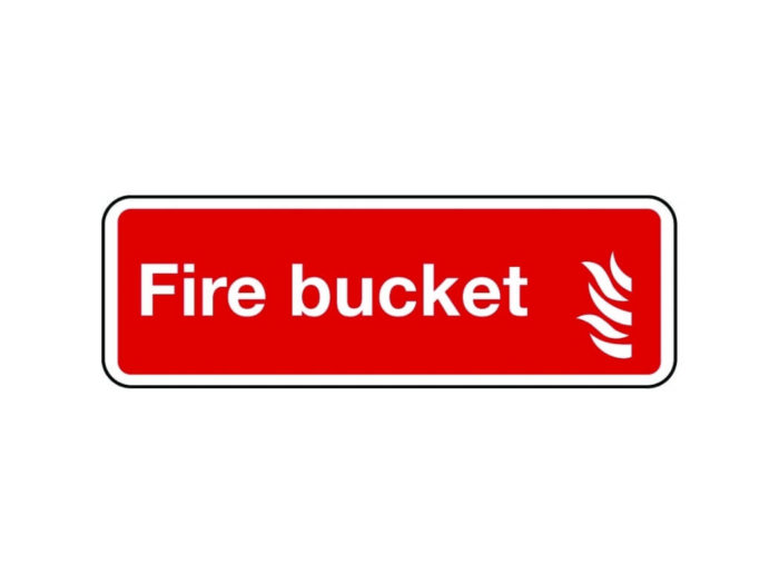 Fire Bucket sign