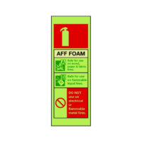 Fire Equipment – AFF foam fire extinguisher sign