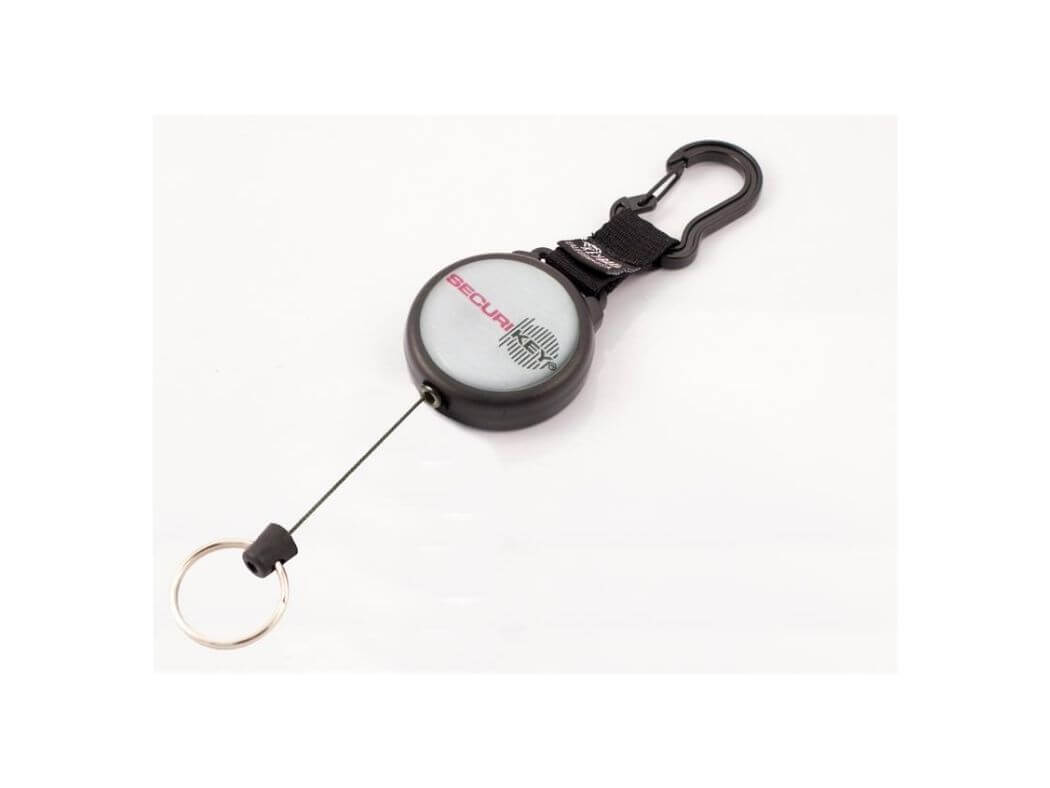 Securit Karabiner Key Reel - 1200mm Kevlar Cord - Safe Industrial