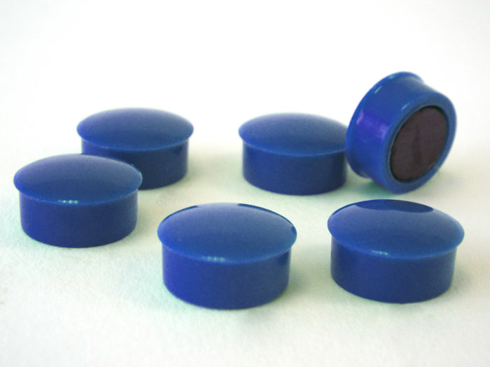 15mm Memo Magnets- Pack of 100 - Blue