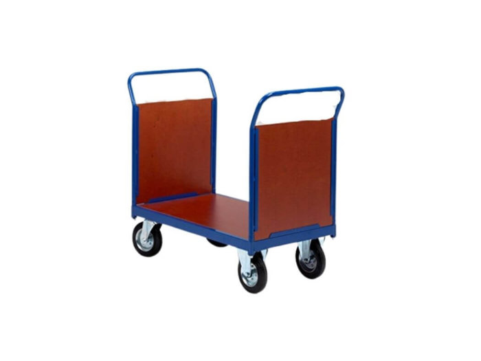 Platform Trucks - Plywood and Mesh Trolleys - 500kg Load Capacity (Double End Plywood Large)