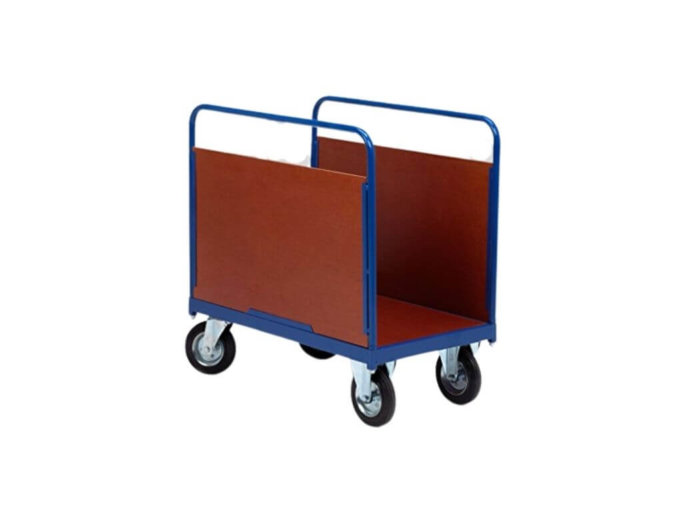 Platform Trucks - Plywood and Mesh Trolleys - 500kg Load Capacity (Double Sided with Removable Divider Large)