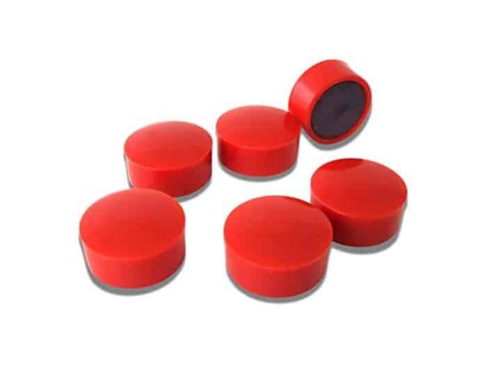 Red 10mm Memo Magnets