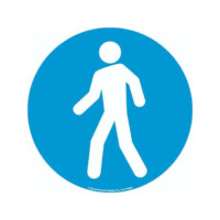 Walking Man Symbol Graphic Floor Marker