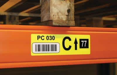 Bespoke Racking Beam Location Labels - Safe Industrial