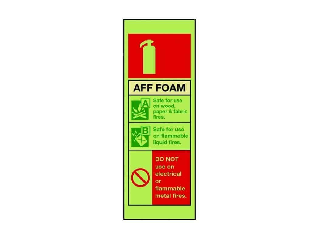AFF Foam Fire Extinguisher sign - Fire Safety Signs - Safe Industrial