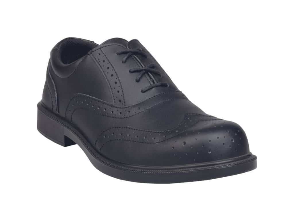 Leather Brogue Safety Shoes - PPE Footwear