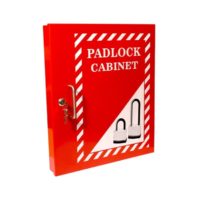 Red Lockout Padlock Cabinet (HWD: 460 x 390 x 55mm)