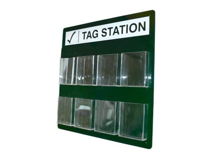 Filled 8 Tag LOTO Station