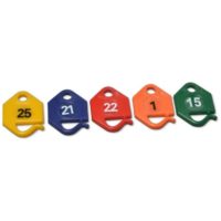 Numbered Key Tags For Mechanical Peg Boards