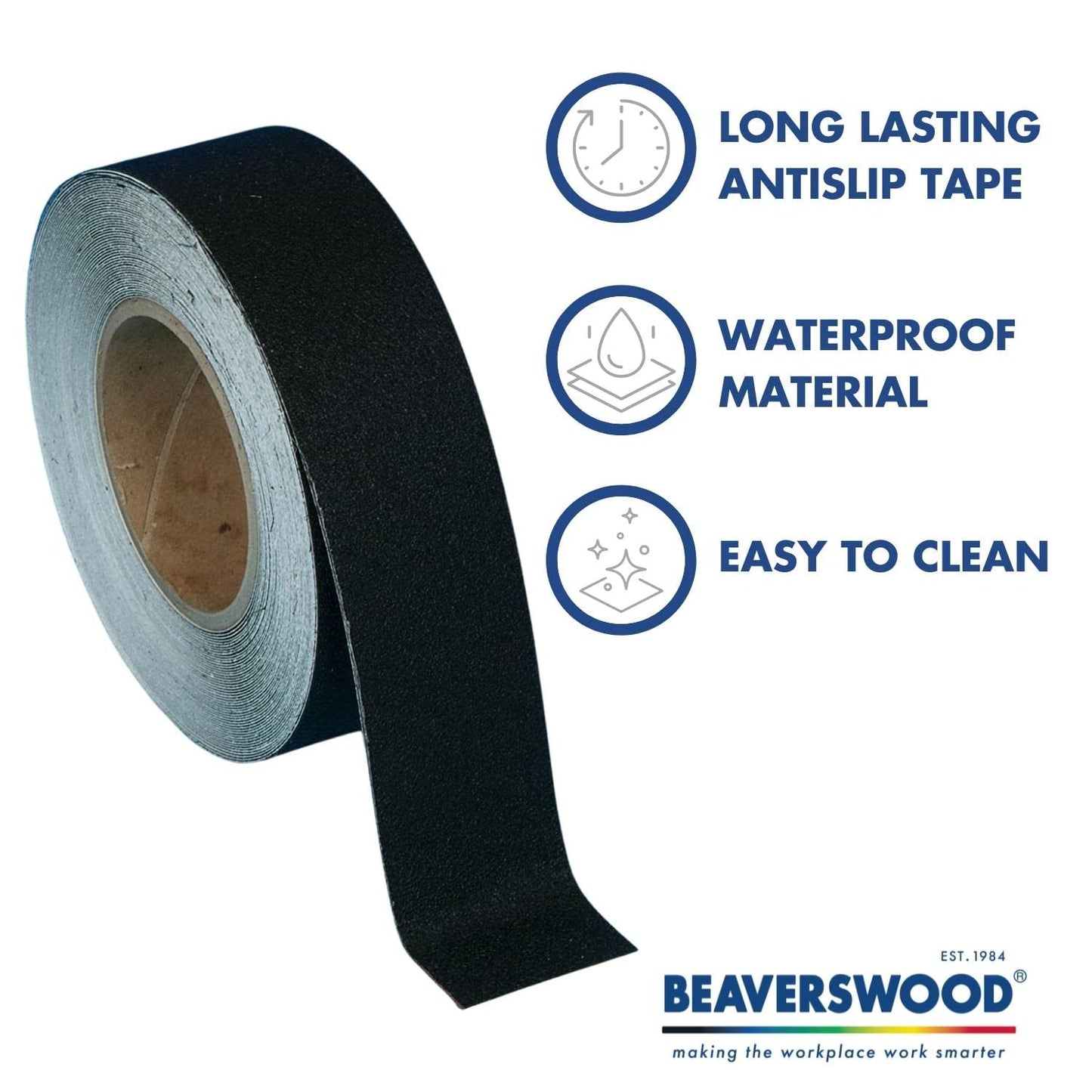 Beaverswood Self-Adhesive Steel Easy-Wipe Tape