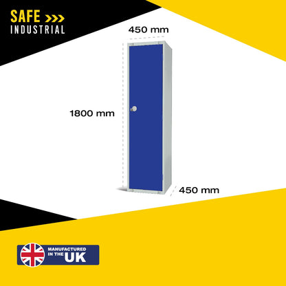 Single Door Compartment Locker - School Work Gym Storage Locker