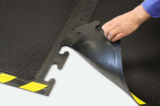 Interflex PVC Duckboard Anti-Slip Matting Black
