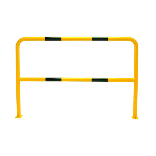 TRAFFIC-LINE Steel Hoop Guard, Galvanised and Powder Coated, Yellow with Black Bands, 1000 mm Height x 1500 mm Width, Yellow/Black