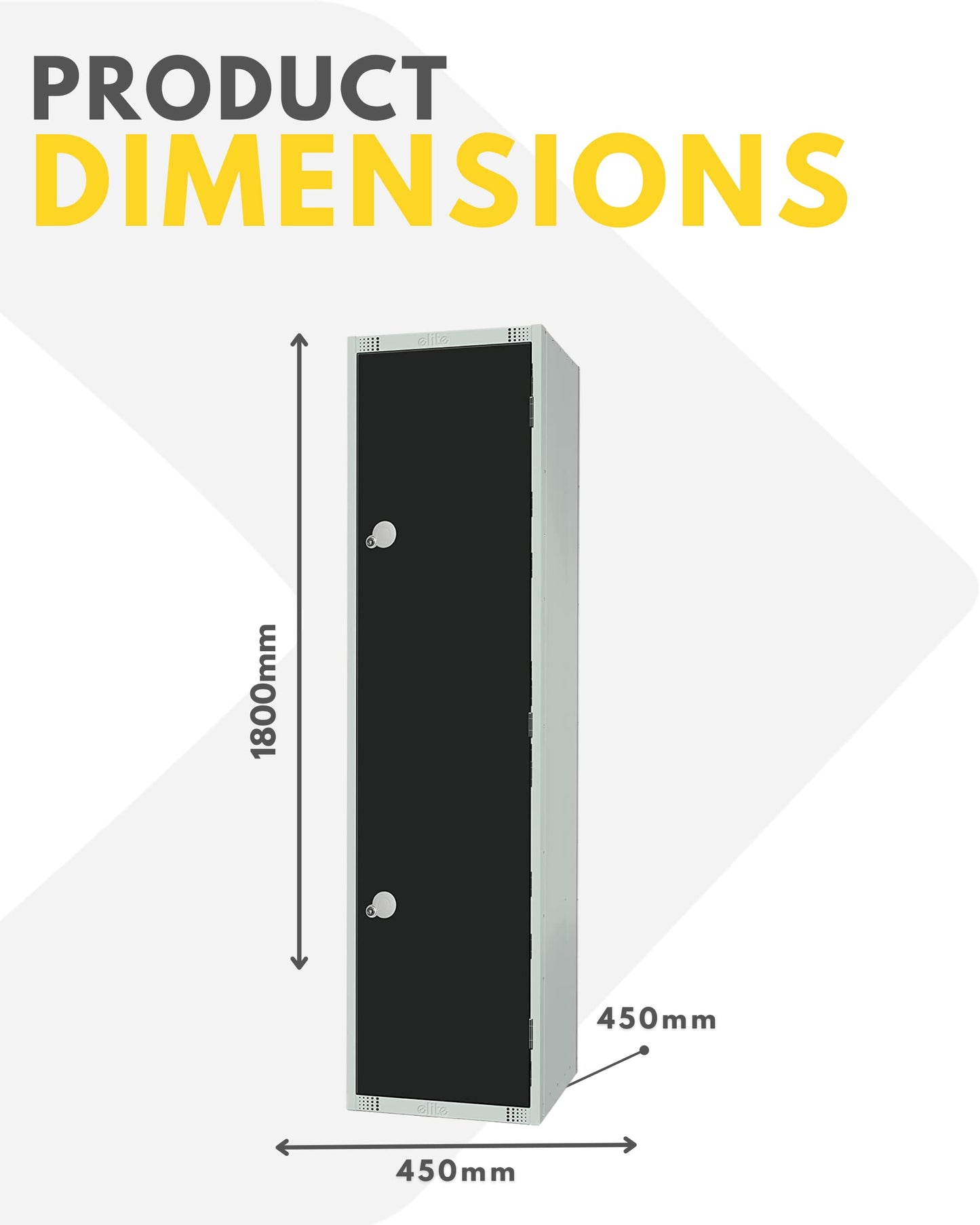 Two Door Compartment Locker - School Work Gym Storage Locker
