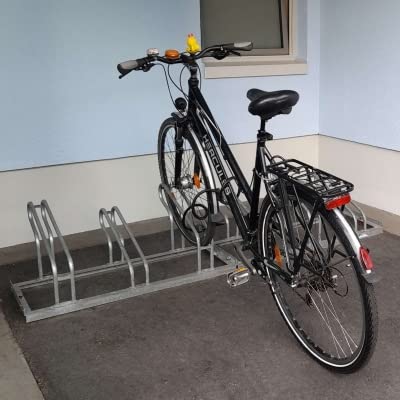 Moravia Galvanised Single Sided Bike Rack For 3 Bikes - 415mm x 1050mm x 550mm - Modular Bike Storage