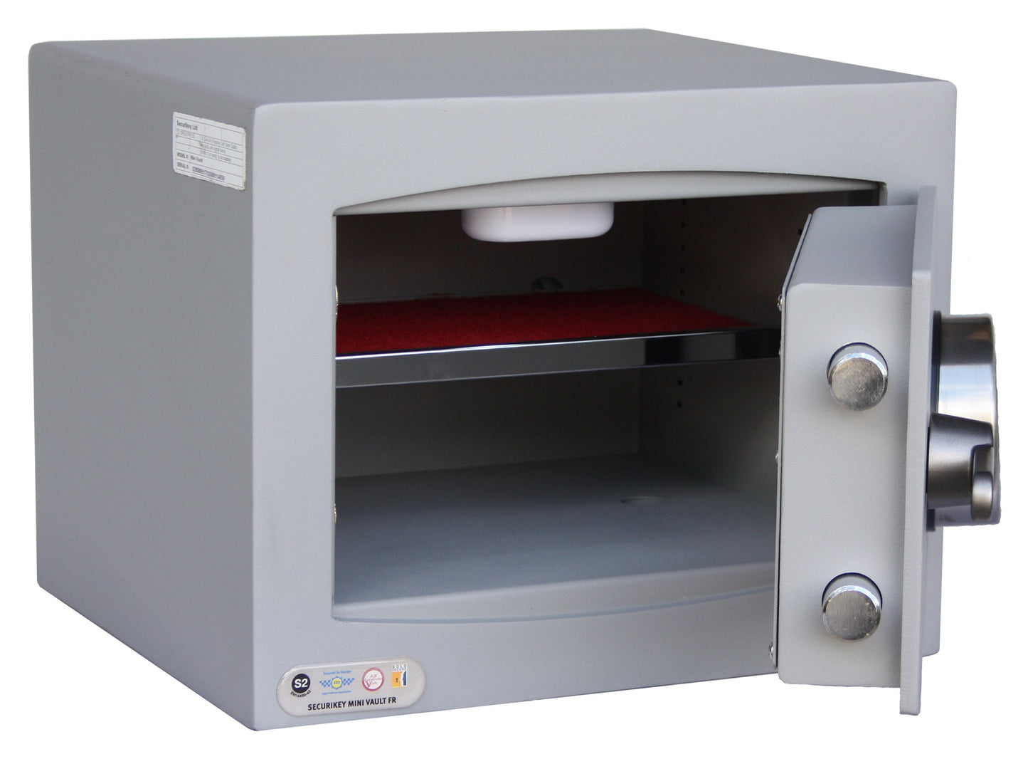 Fire Resistant Mini Vault Safe - Cash Valuables Safe - Key or Electronic Lock (Mini Vault 1 FR - Electronic Lock)