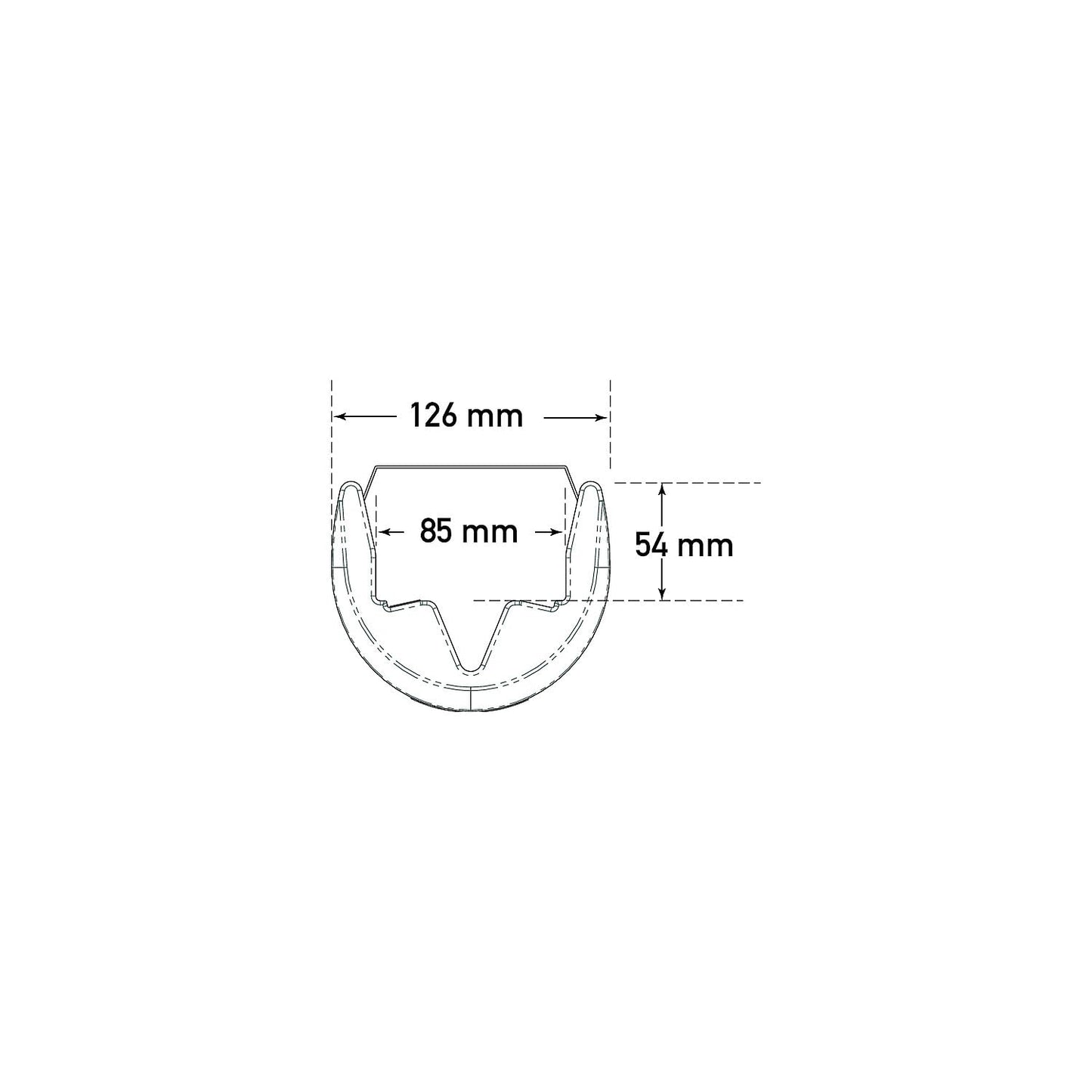 Column and post guard, height 550 mm