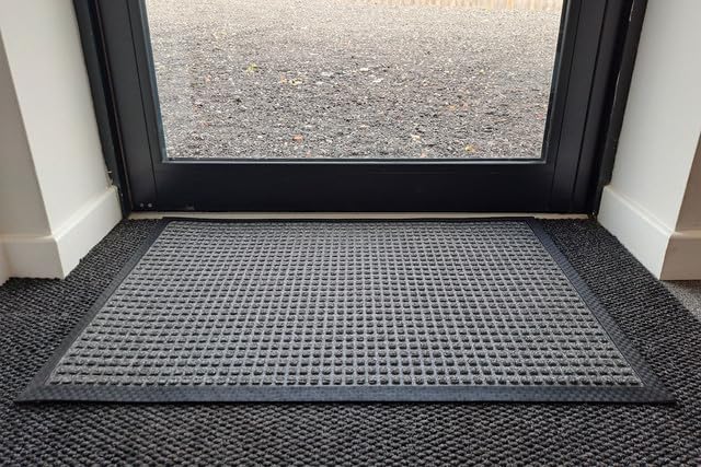 Blue Diamond Brushway Premium Rib Entrance Mat Charcoal 150cm x 90cm