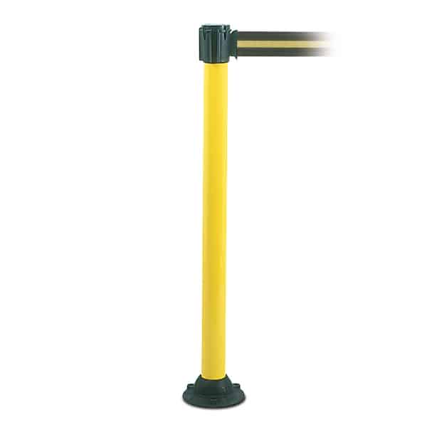 TRAFFIC-LINE Belt Post for Permanent Fixing - White