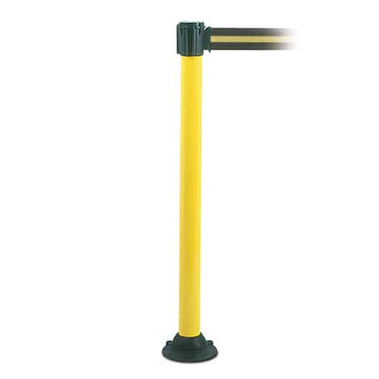 TRAFFIC-LINE Belt Post for Permanent Fixing - White