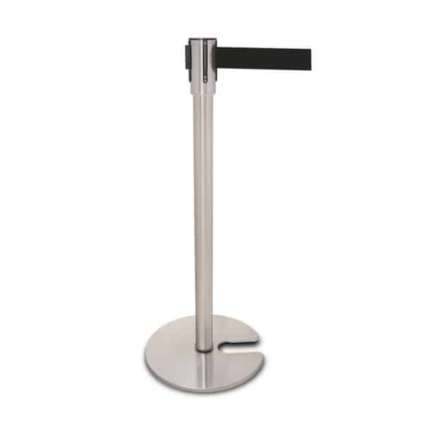 Stainless Steel Belt Barrier With Slotted Base