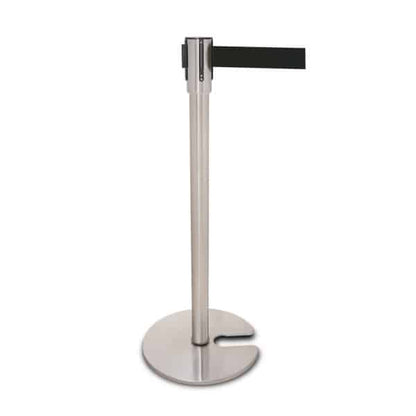 Stainless Steel Belt Barrier With Slotted Base