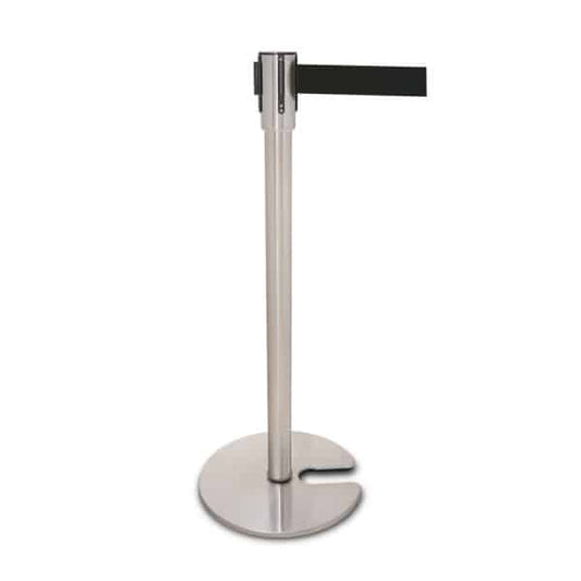 Stainless Steel Belt Barrier With Slotted Base