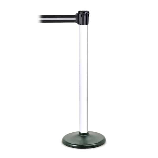 TRAFFIC-LINE Belt Post for Permanent Fixing - White