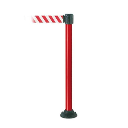 TRAFFIC-LINE Belt Post for Permanent Fixing - White