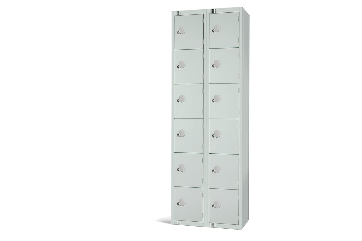 Six Door Compartment Locker - School Work Gym Storage Locker