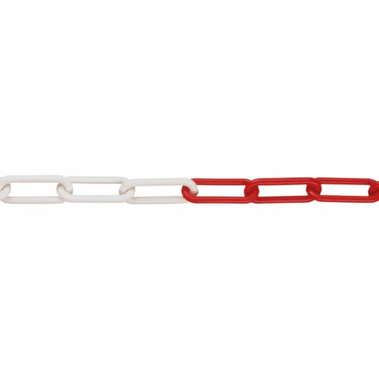 M-Poly 6mm Polyethylene Barrier Chain - Per M - Red/White