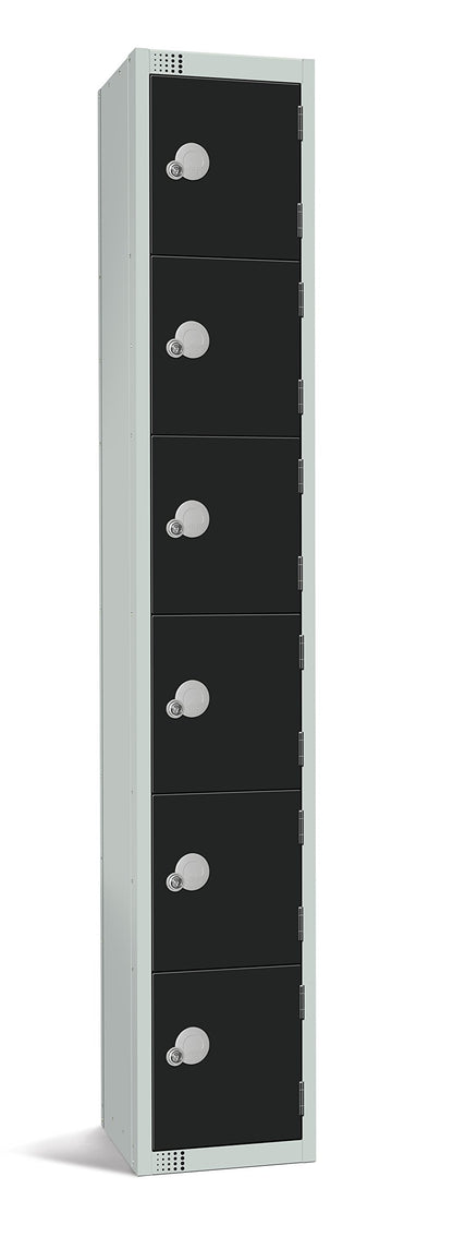Six Door Compartment Locker - School Work Gym Storage Locker