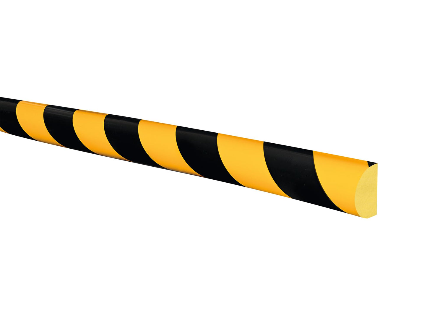 Impact protection Surface protection circle 32/40/32 - Self-Adhesive 1,000mm Lengths - Yellow/Black