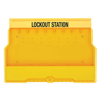Master Lock S1850 Lockout Station with Cover and 8 Hooks