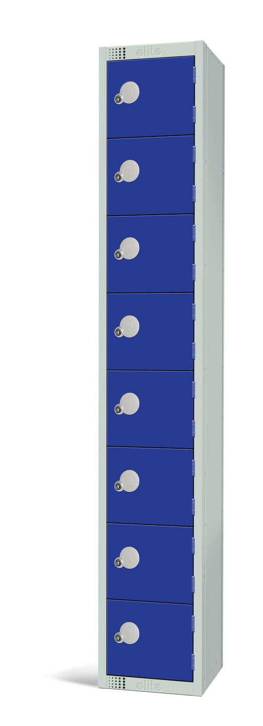 Specialist Industrial Standard Storage Antibacterial Lockers - 8 Door - 1800mm x 300mm x 300mm