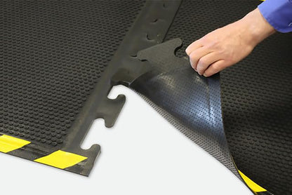 Interflex PVC Duckboard Anti-Slip Matting Black