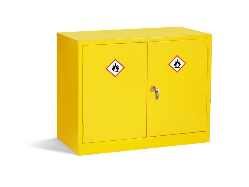 Yellow COSHH Hazardous Substance Cabinets