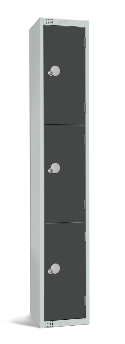 Specialist Industrial 3 Door Standard Storage Antibacterial Lockers - 1800mm x 300mm x 300mm