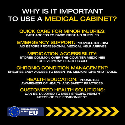 Medical Cabinet - First Aid Storage Key Locking Safe