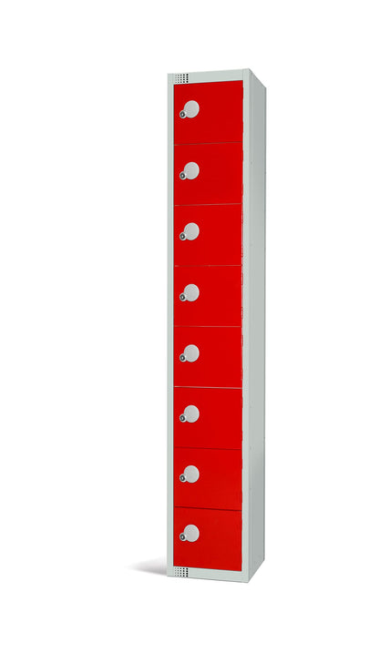 Specialist Industrial Standard Storage Antibacterial Lockers - 8 Door - 1800mm x 300mm x 300mm
