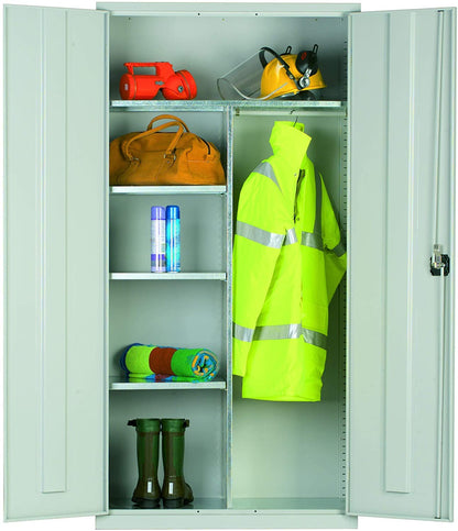 PPE Clothing and Equipment Cupboard - Industrial Commercial Storage Cupboard - 1830mm High x 915mm Wide x 457mm Deep
