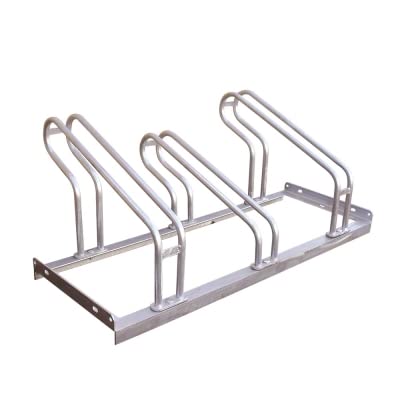 Moravia Galvanised Single Sided Bike Rack For 3 Bikes - 415mm x 1050mm x 550mm - Modular Bike Storage