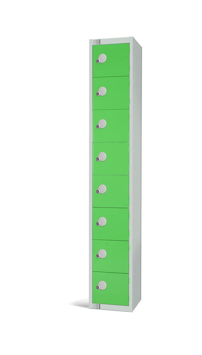 Specialist Industrial Standard Storage Antibacterial Lockers - 8 Door - 1800mm x 300mm x 300mm