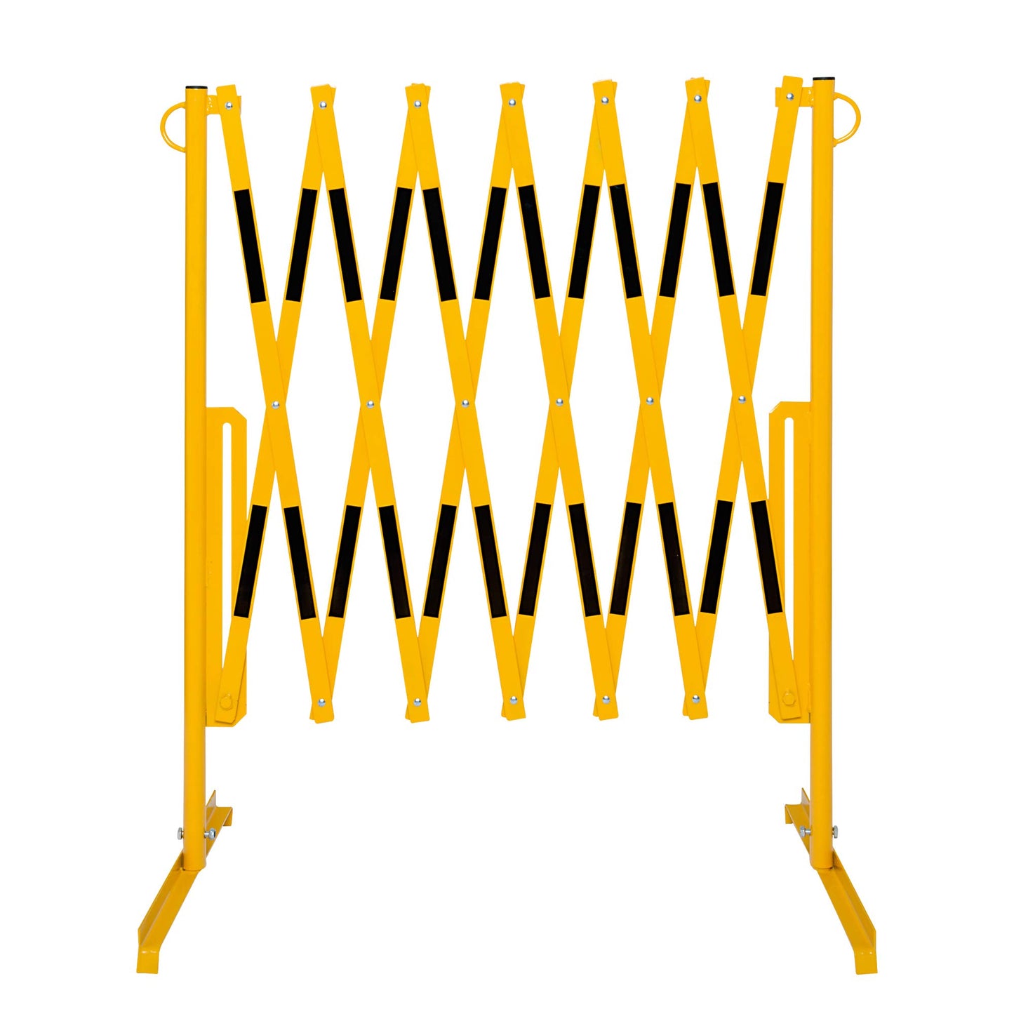 Heidelberg Scissor Barrier (Yellow/Black, Extendible up to 3.6 m, 1 m High)