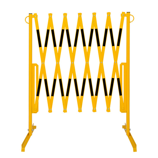 Heidelberg Scissor Barrier (Yellow/Black, Extendible up to 3.6 m, 1 m High)