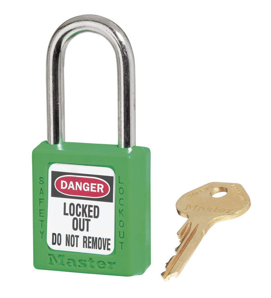 Non-Conductive Zenex Lockout Padlock 6-Pin Cylinder 38mm Body - Master Keyed