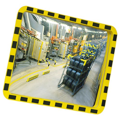 Industrial Mirror for Indoor and Outdoor Protective Shock Proof Stylish Dual Case Cover And EUCRYLG1, Integ. BRACKET, 60 x 40 cm